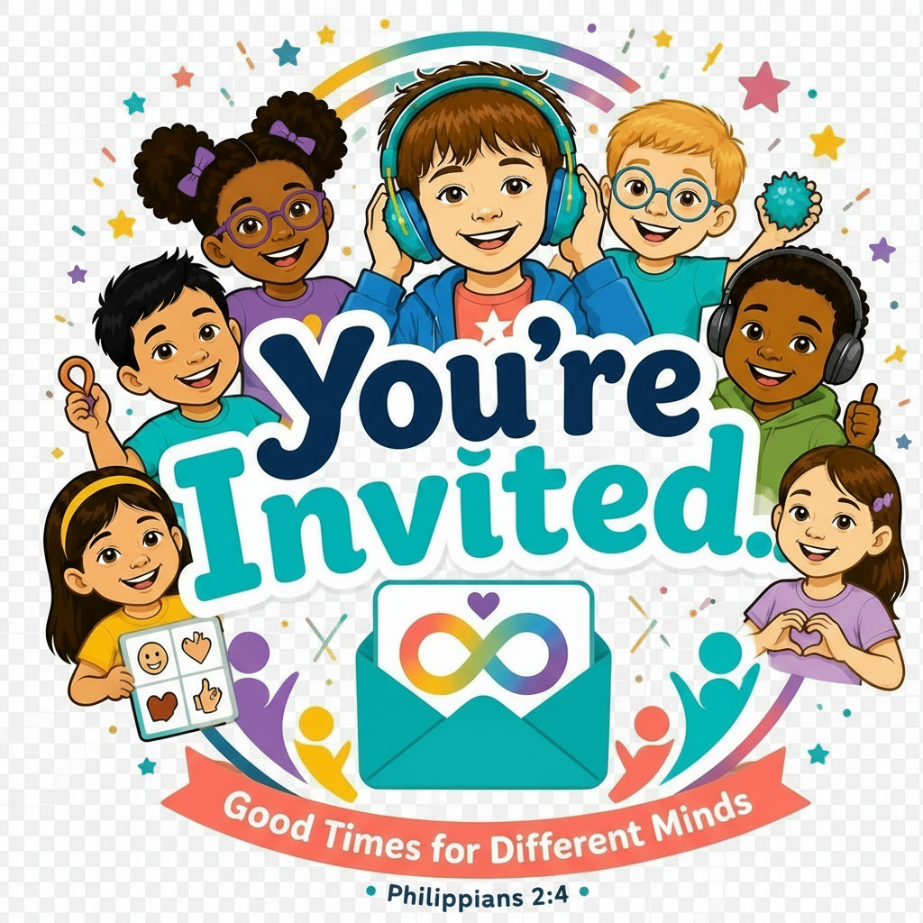 You're Invited mascot — boy with headphones